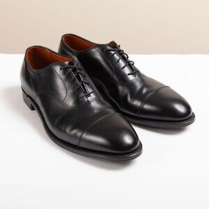 Alden 907 Straight Tip Bal Oxford (Black Calf) 12BD